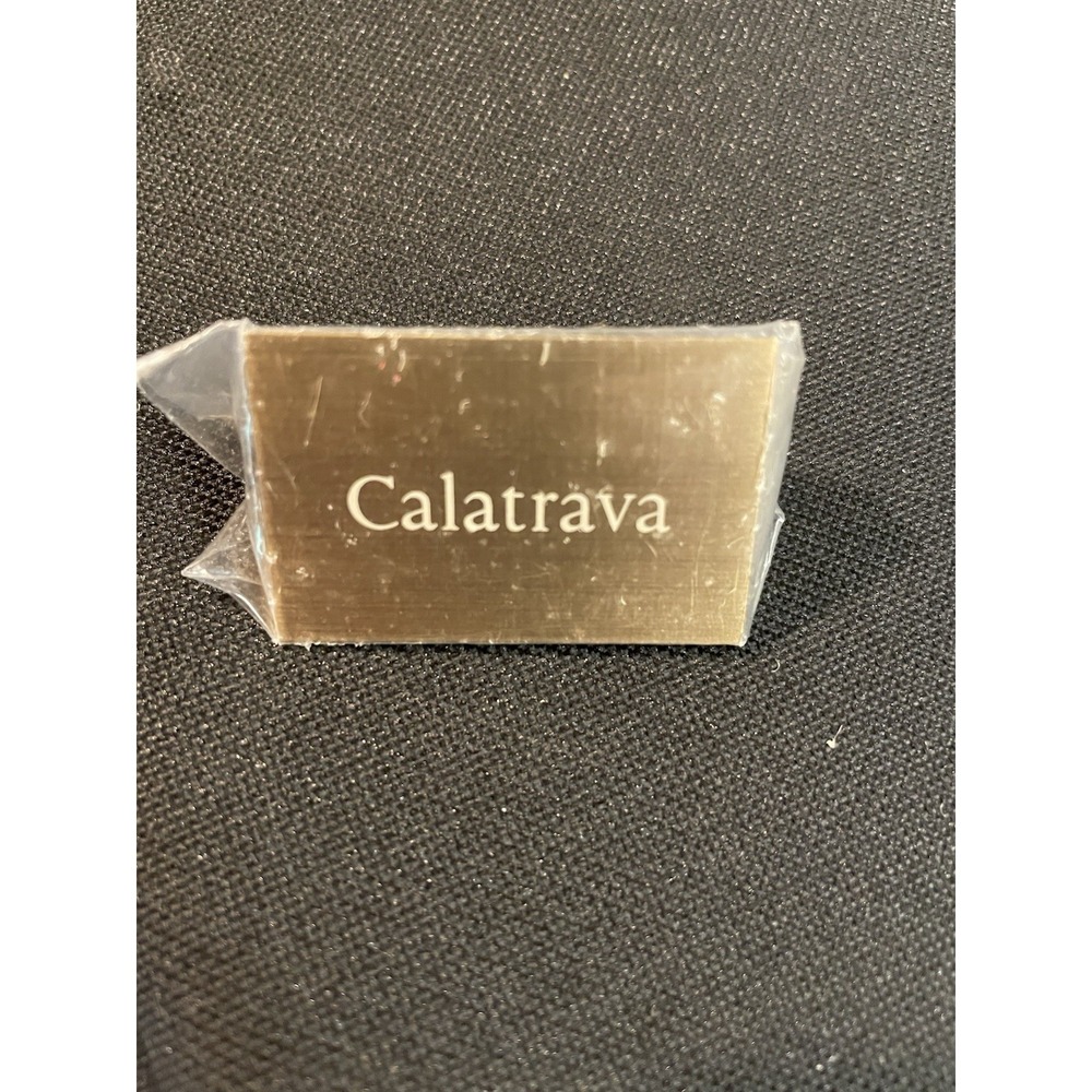 Patek Philippe Watch Display Plaque Brass, "Calatrava "‎